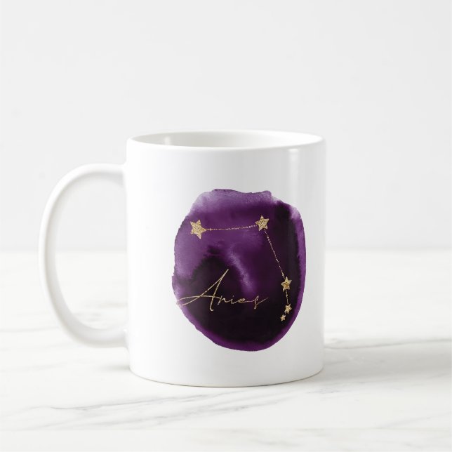 Aries Cadeaux Personnalisés Zodiac Mug Constellati (Gauche)