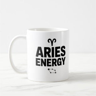 Aries Energy Mug - Zodiac Astrology Coffee Cup