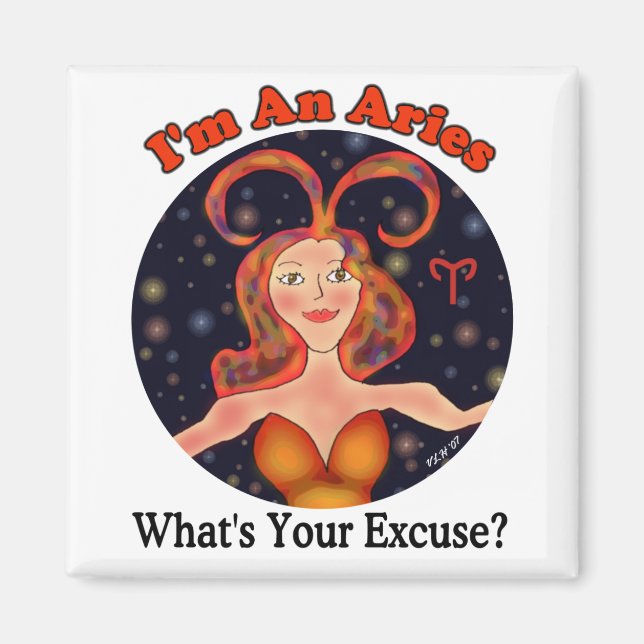 Aries Excuse Magnet (Devant)