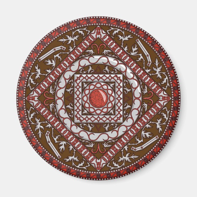 Aries Mandala Magnet (Devant)