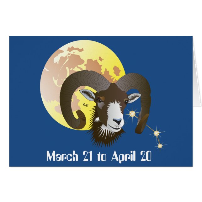 Aries March 21 à avril 20 (Devant horizontal)