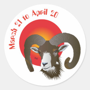 Aries March 21 à avril 20 Stickers