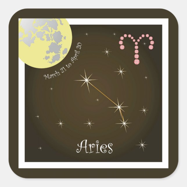 Aries March 21 to avril 20 Autocollants (Devant)