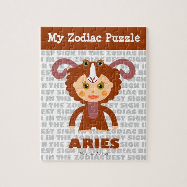 Aries, Mon Puzzle Zodiac (Vertical)