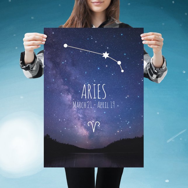 Aries | Poster personnalisé Zodiac Constellation (Créateur téléchargé)