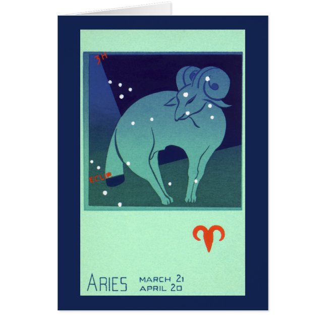 Aries Ram Constellation, Astrologie Zodiaque Vinta (Devant)