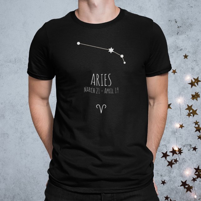 Aries | T-shirt Constellation Zodiaque personnalis (Créateur téléchargé)