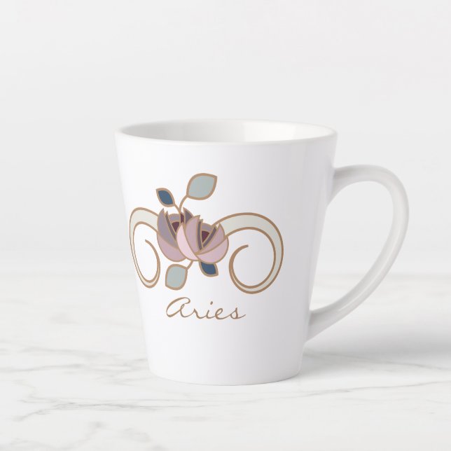 Aries Zodiac Boho Coffee Mug (Droite)