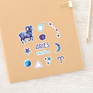 Aries Zodiac Sticker Collection