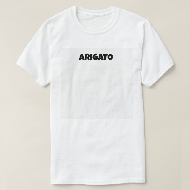 ARIGATO tshirts ありがとうＴシャツ (Design devant)