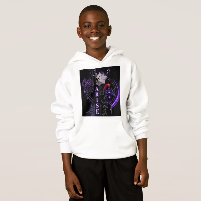ARISE Kids Anime Sweat à capuche – Solo Leveling S (Devant entier)