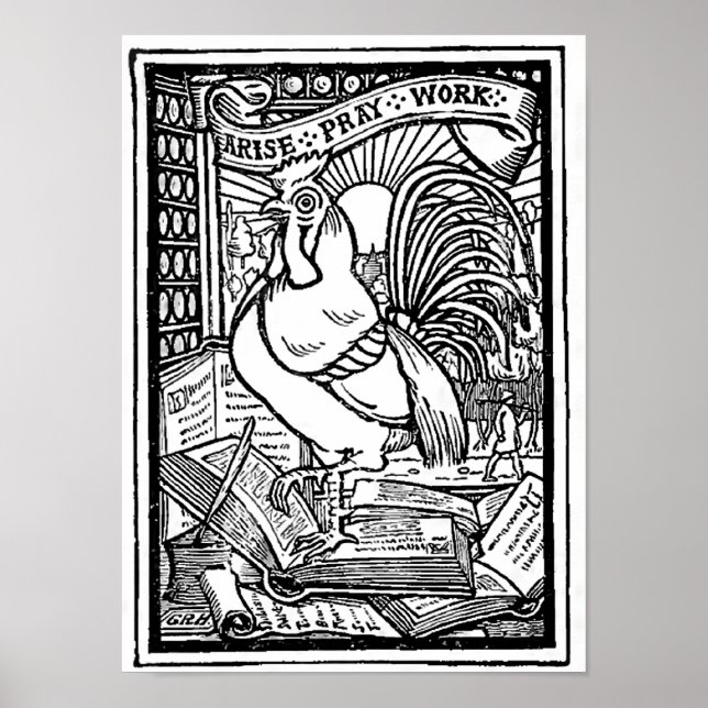 Arise Pray Work Inspirational Poster (Devant)