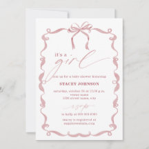 ARIYA | Invitation Baby Shower C'est une Fille Rub