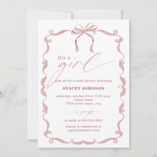 ARIYA | Invitation Baby Shower C'est une Fille Rub