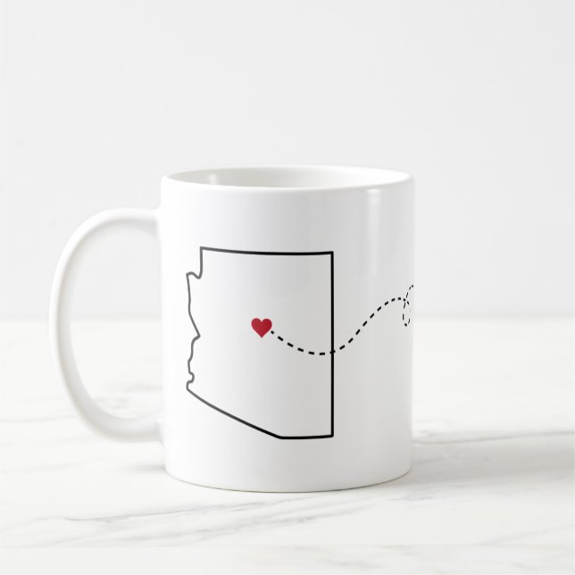 Arizona au Tennessee - Coeur2Coeur Coffee Mug (Gauche)