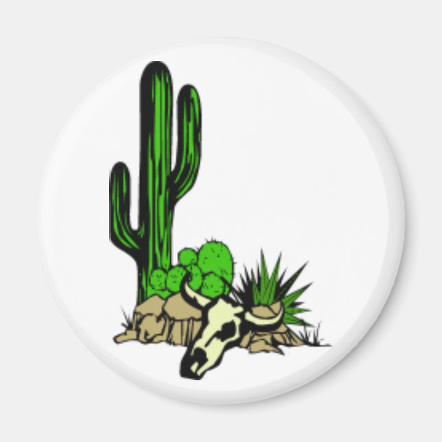 Arizona Cactus Magnet (Devant)