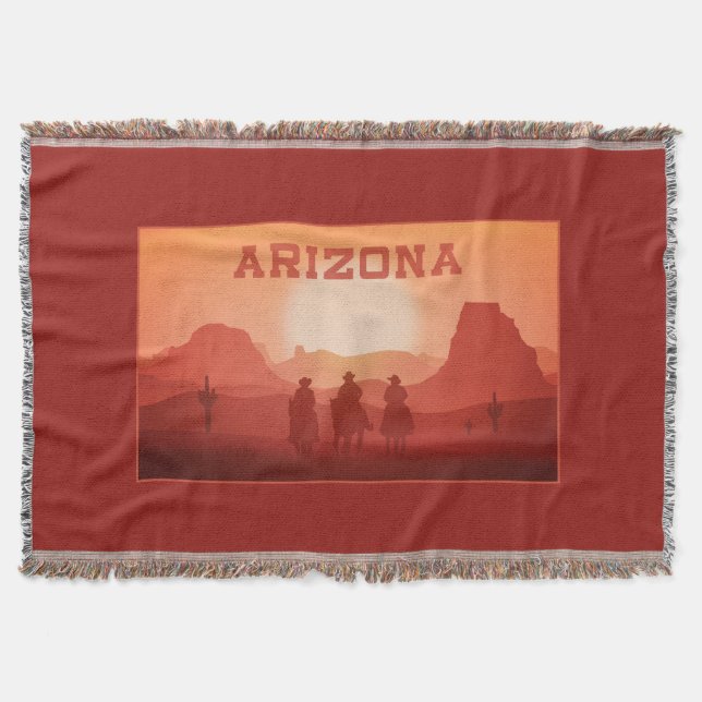 Arizona coucher de soleil lancer couverture (Devant)