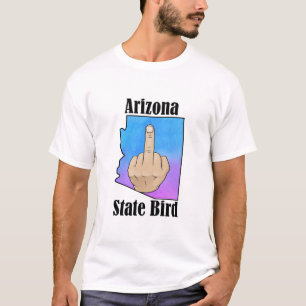 Arizona couleur du doigt central de t-shirt de l'É
