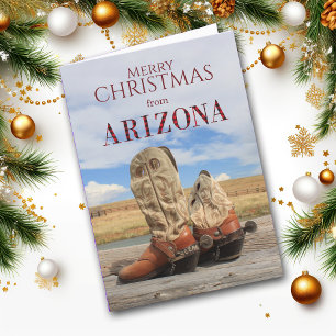Arizona Cowboy Boot Yeeha Carte de Noël