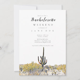 Arizona Desert Bachelorette Party Invitation