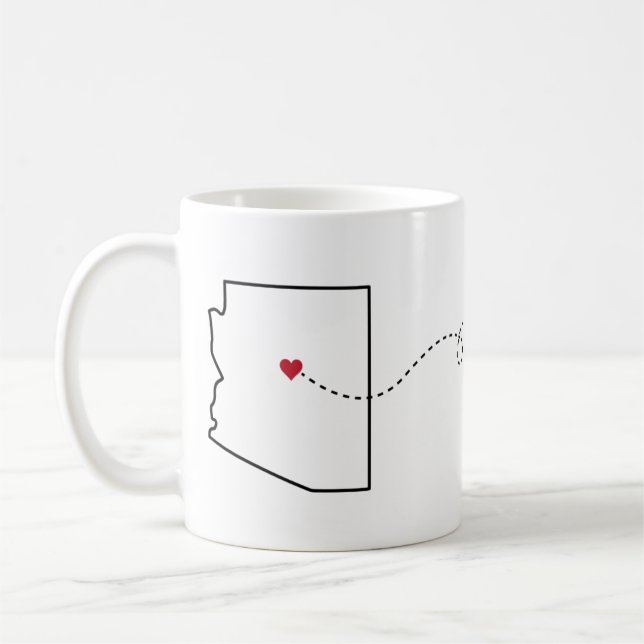Arizona en Iowa - Coeur2Coeur Coffee Mug (Gauche)