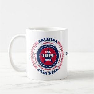 Arizona Patriotic Circulaire Monogramme Mug