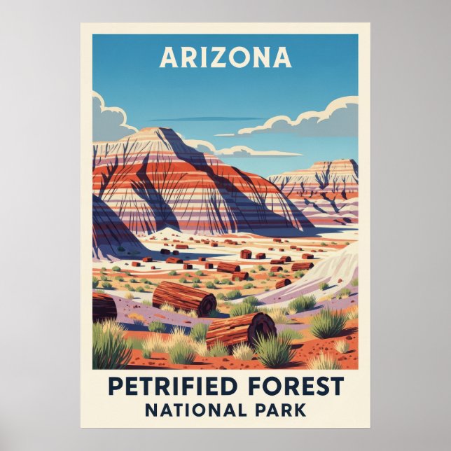 Arizona Petrified Forest National Park V02 Poster (Devant)