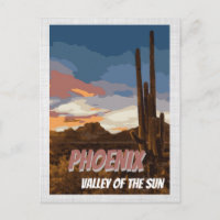 Arizona Phoenix Valley de la carte postale Sun Cac