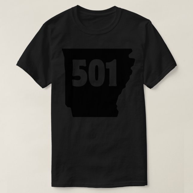 Arkansas 501 Indicatif régional TShirt 1 (Design devant)