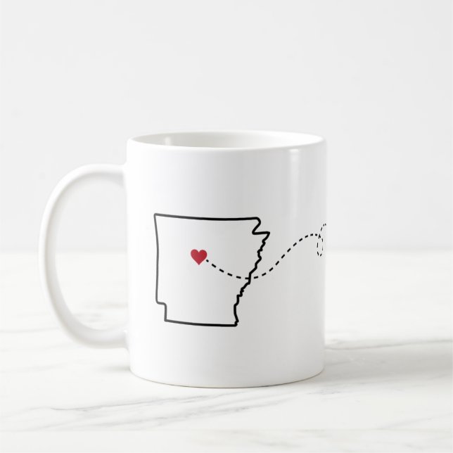 Arkansas au Colorado - Coeur2Coeur Coffee Mug (Gauche)