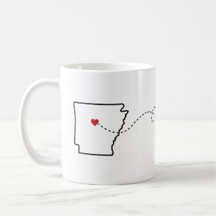 Arkansas au Tennessee - Coeur2Coeur café Mug