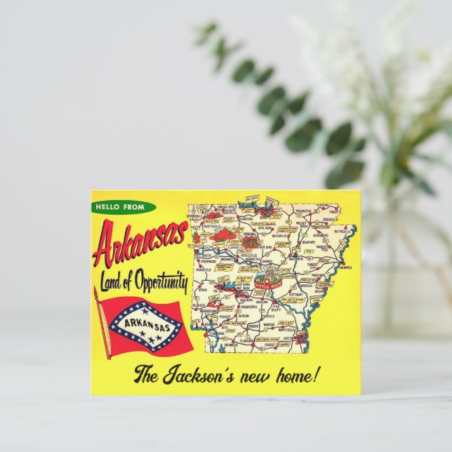 Arkansas - Carte postale d'une nouvelle maison  (Debout devant)