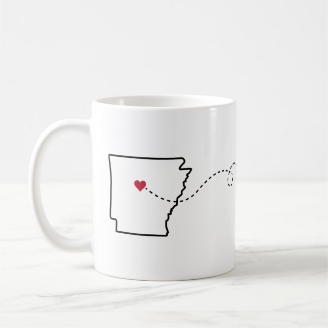 Arkansas en Oregon - Coeur2Coeur Coffee Mug (Gauche)