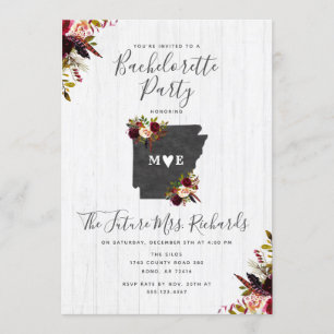 Arkansas Etat Bachelorette Party Invitation