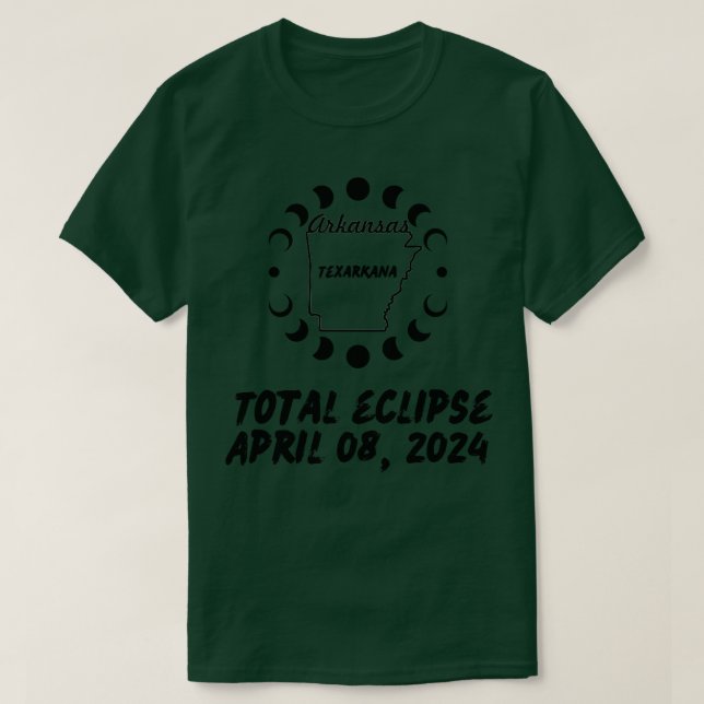 Arkansas Total Eclipse 2024 TShirt (Design devant)