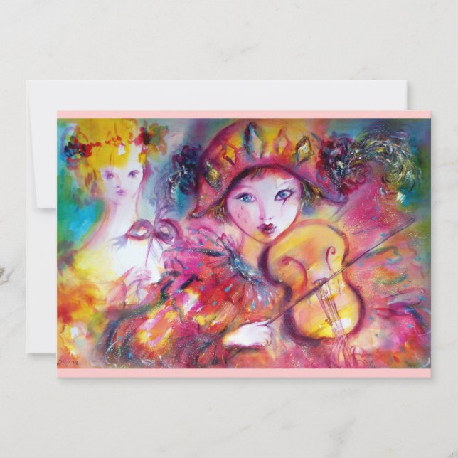 ARLECCHINO ET COLOMBINA Mardi Gras Vénitienne Masq (Devant)