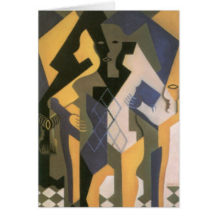 Arlequin à la table de Juan Gris, Cubisme Vintage