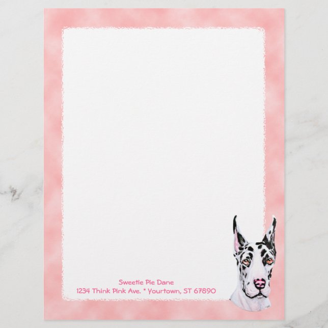 Arlequin Pup Rose à Carreaux (Devant)