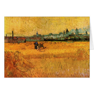 Arles: View from Wheat Fields by Vincent van Gogh