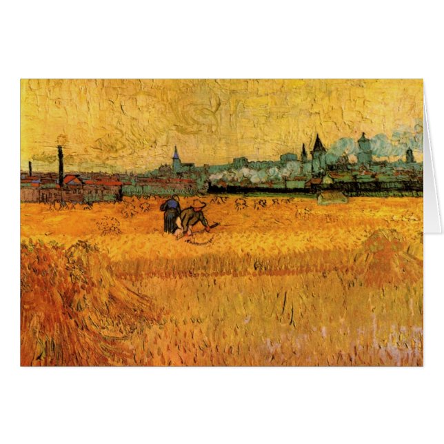 Arles : Vue des champs de blé par Vincent van Gogh (Devant horizontal)