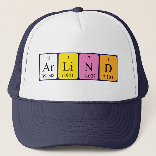 Arlinder le casquette de nom de table périodique (Devant)
