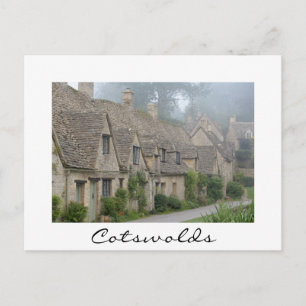 Arlington Row, Bibury carte postale frontière blan