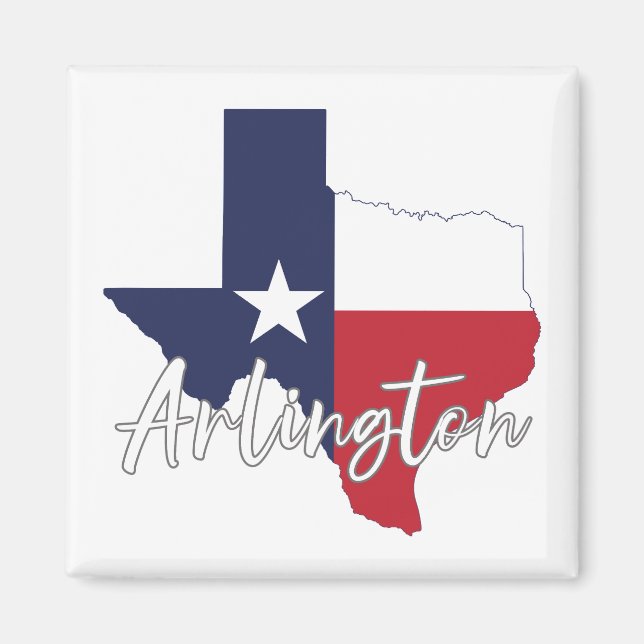 Arlington, Texas Drapeau - Magnet Carte (Devant)