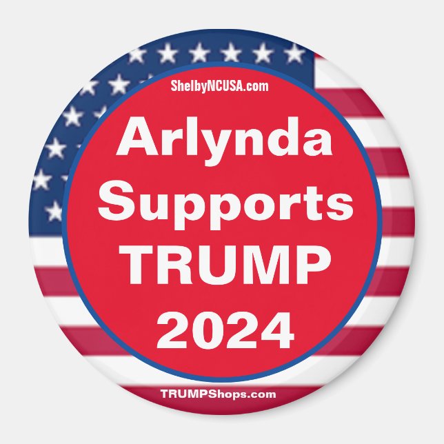 Arlynda soutient TRUMP 2024 Red Magnet (Devant)