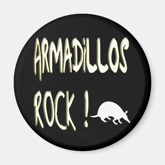 Armadillos Rock ! Magnet (Devant)