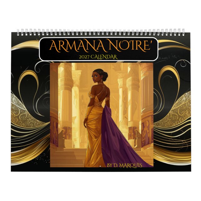 ARMANA NOIRE' 2027 CALENDRIER (Protection)