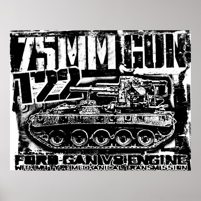 Arme de 75mm T22 Poster (Devant)