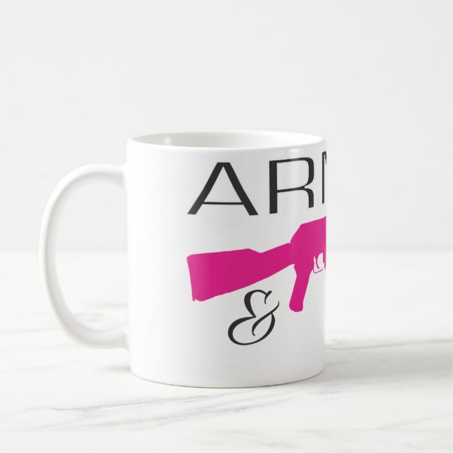 Armé et poli, blanc tasse blanche classique de 11 (Gauche)