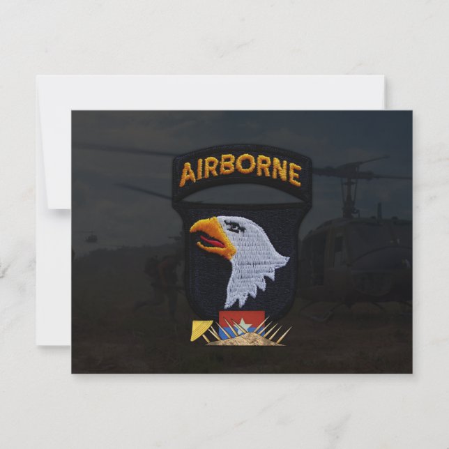 armée 101e division aéroportée timbre (Devant)