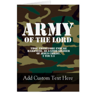 Armée du seigneur, écriture sainte Camo de bible